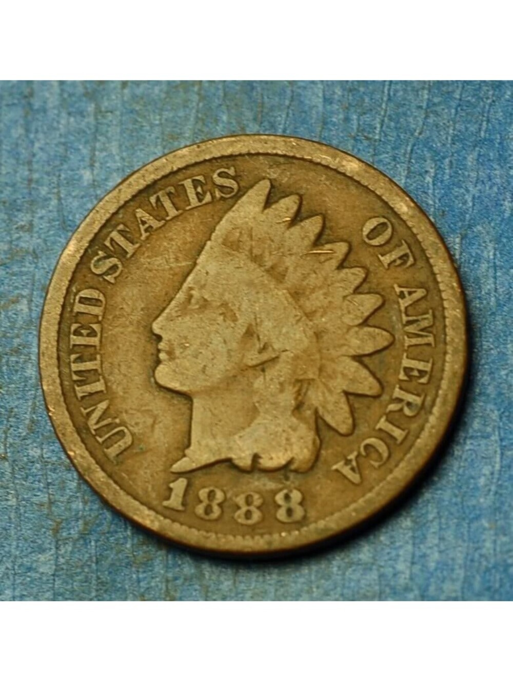 W141 1888 Indian Head Cent Penny 1c - Check Out Our Store old coin money collect